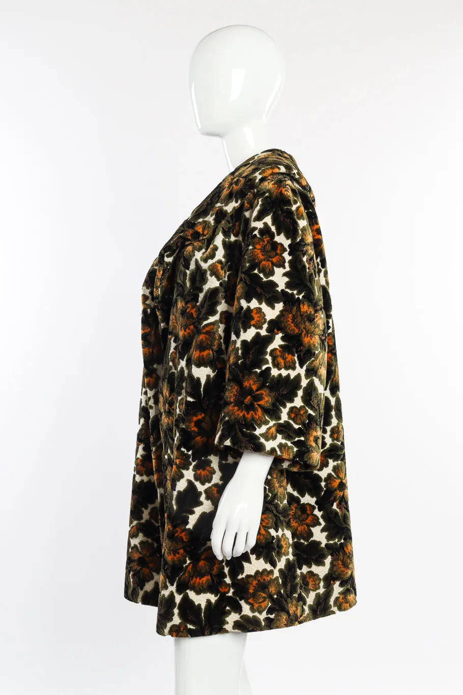 Floral Brocade Carpet Coat