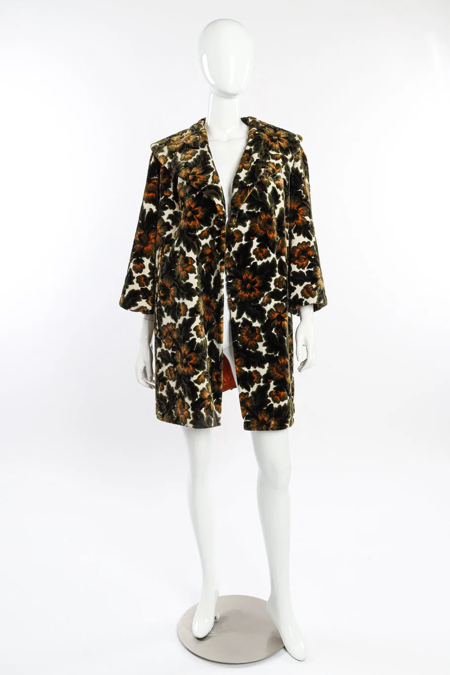 Floral Brocade Carpet Coat