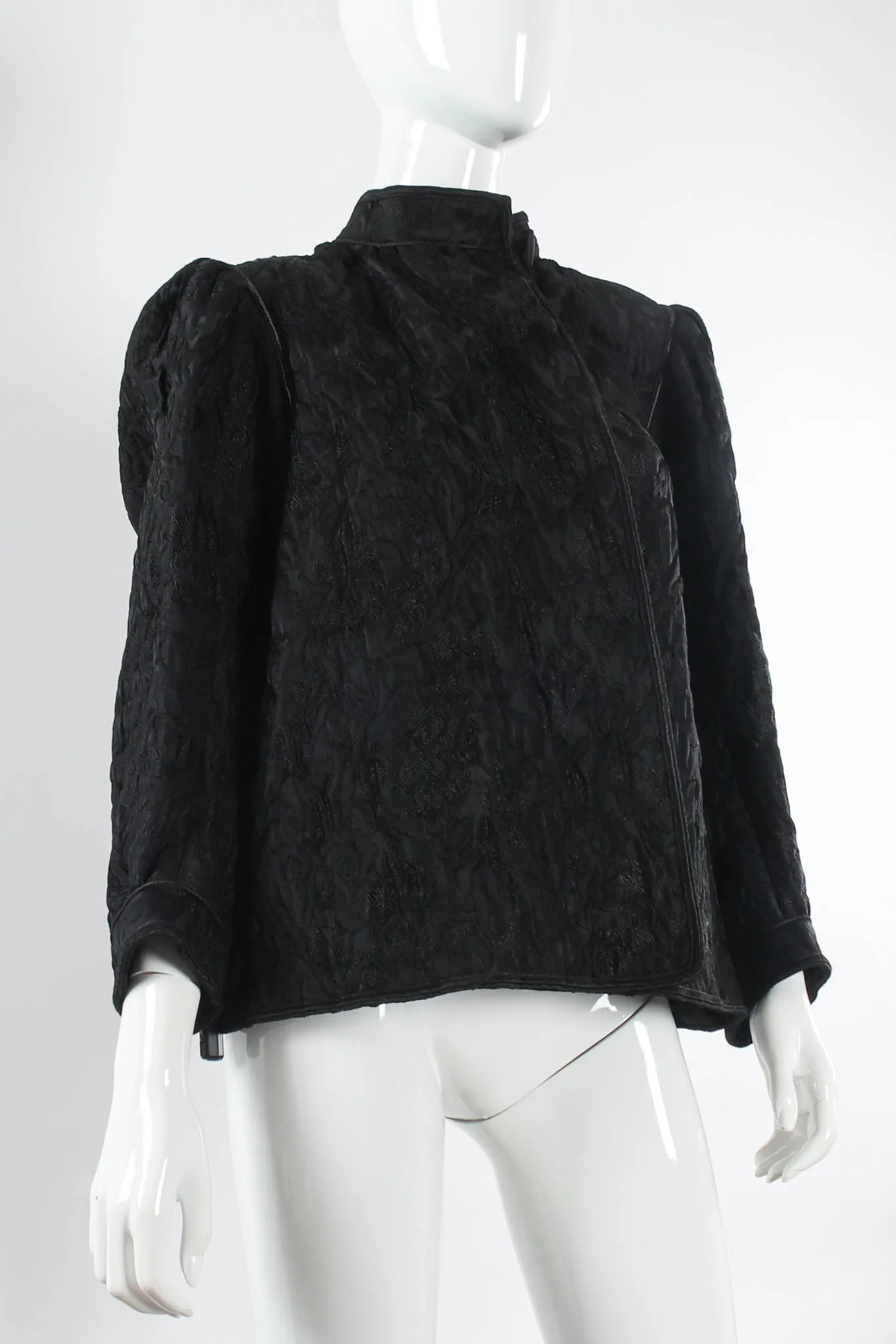 Floral Embroidered Quilted Jacket