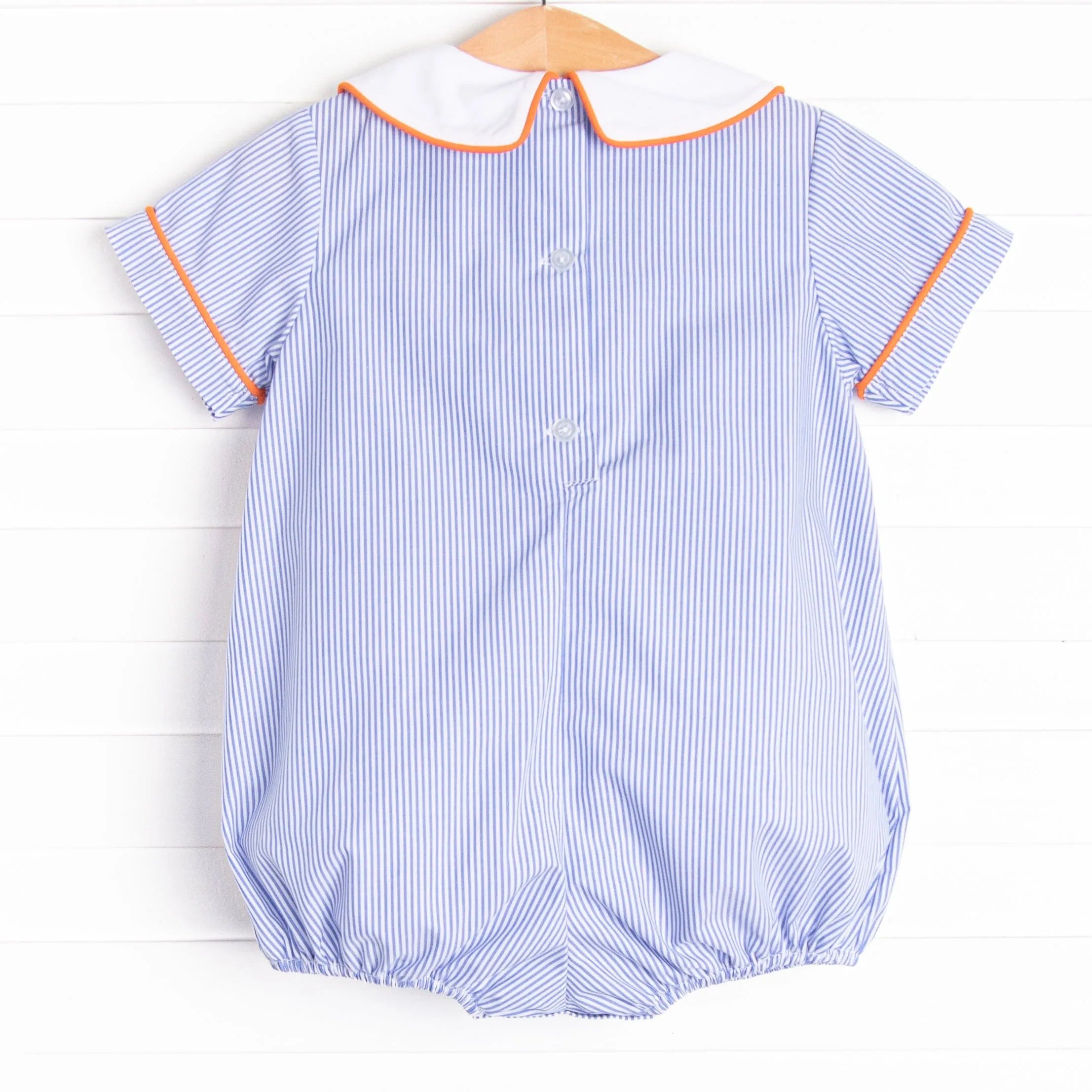Friendly Ghost Embroidered Bubble, Blue