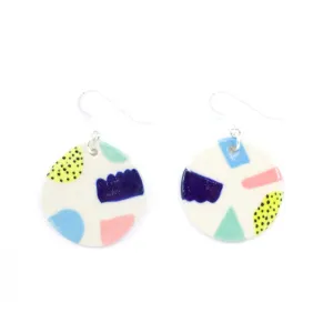 FUN SHAPES EARRINGS - INDIGO
