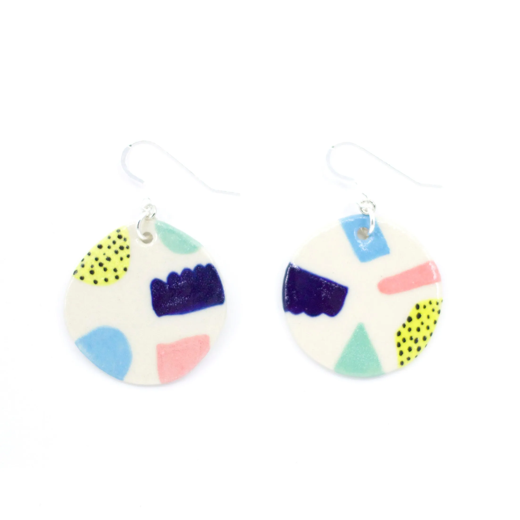 FUN SHAPES EARRINGS - INDIGO