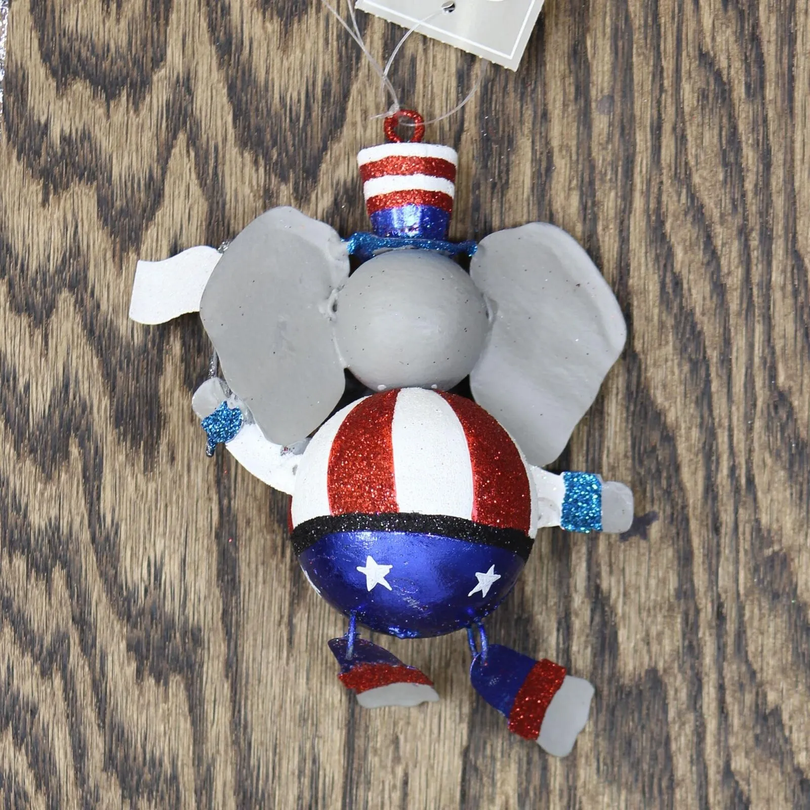 Gallerie II Republican Patriotic USA Elephant Ornament