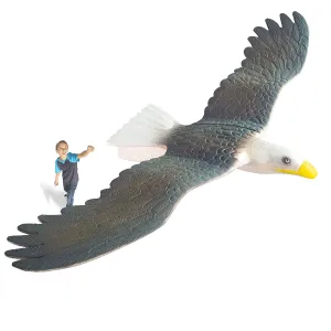 GeoGlide Giant Freedom EAGLE Realistic Soaring Bird Glider with 33" Wingspan