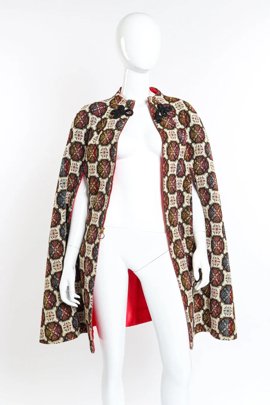 Geometric Needlepoint Cape