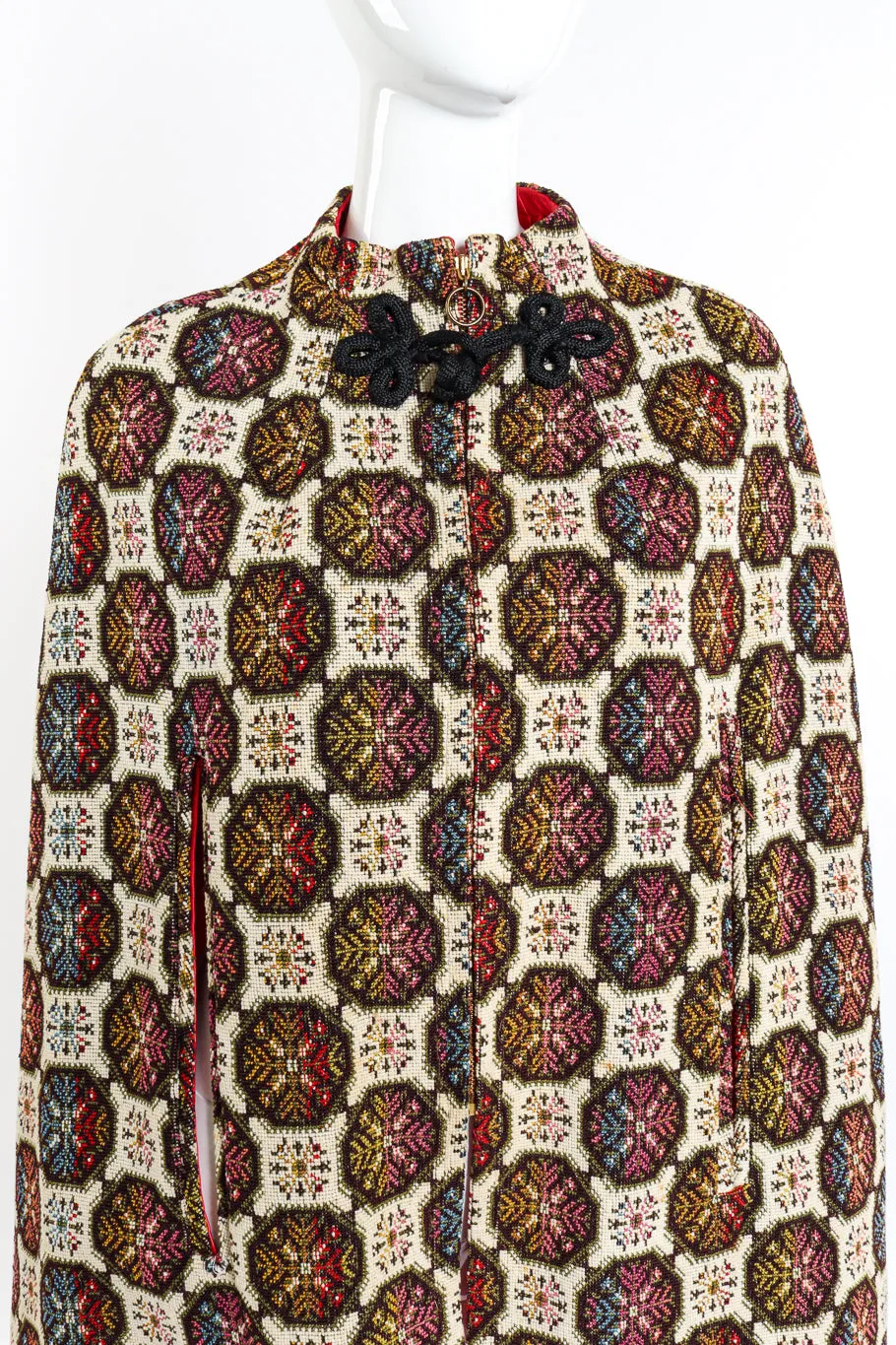 Geometric Needlepoint Cape