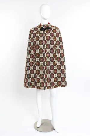 Geometric Needlepoint Cape