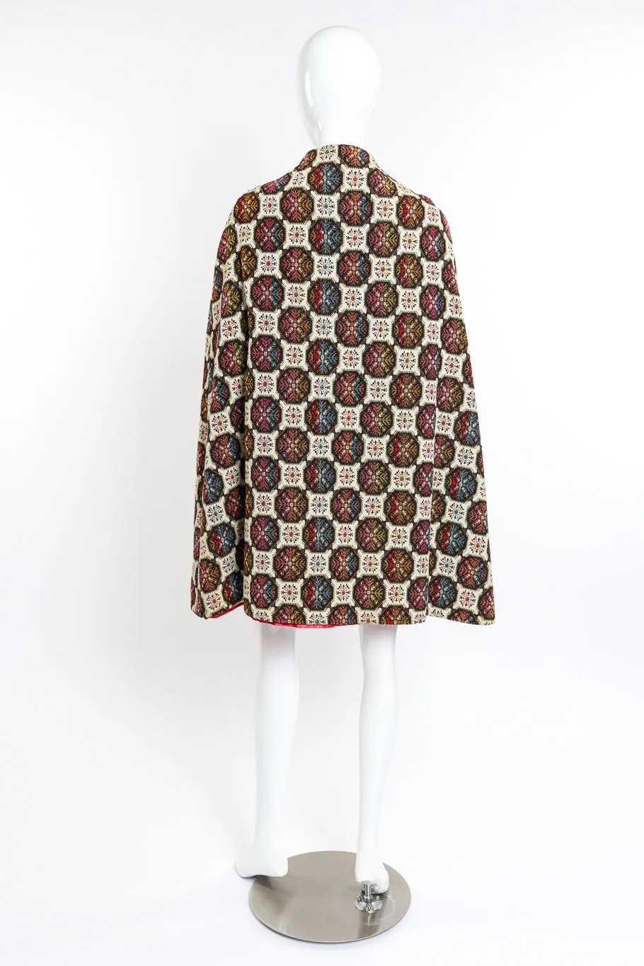 Geometric Needlepoint Cape