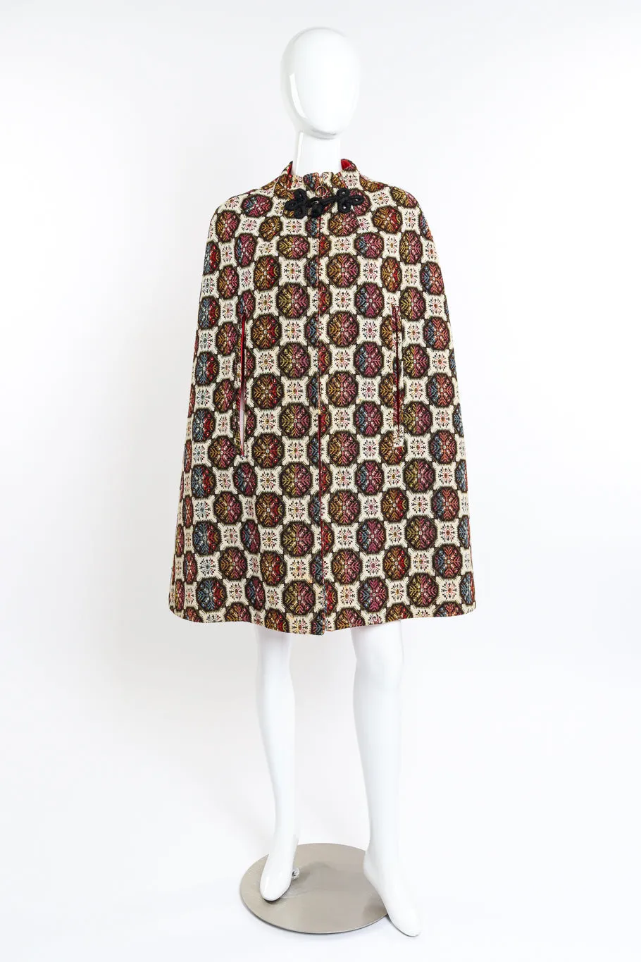 Geometric Needlepoint Cape