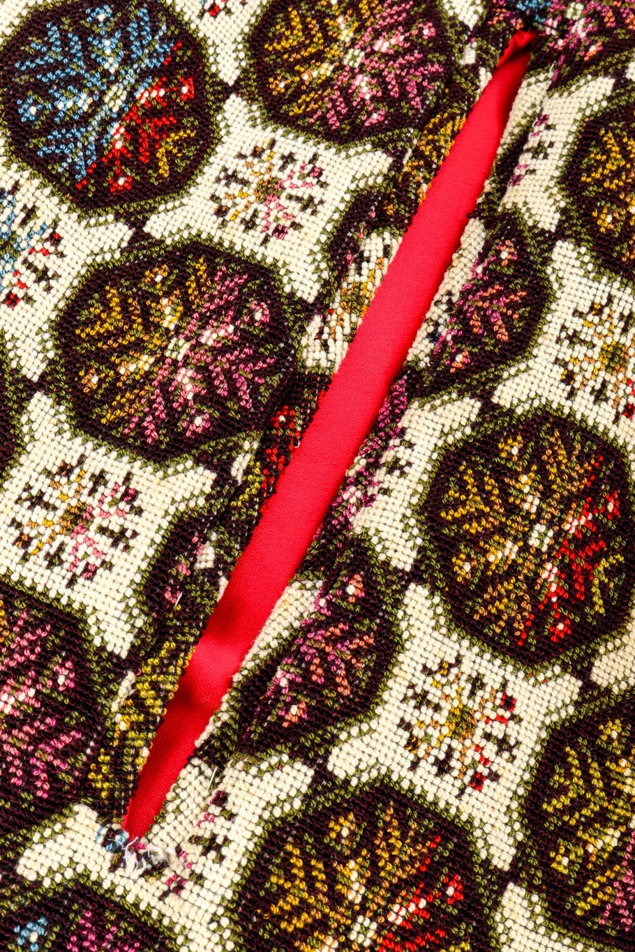 Geometric Needlepoint Cape