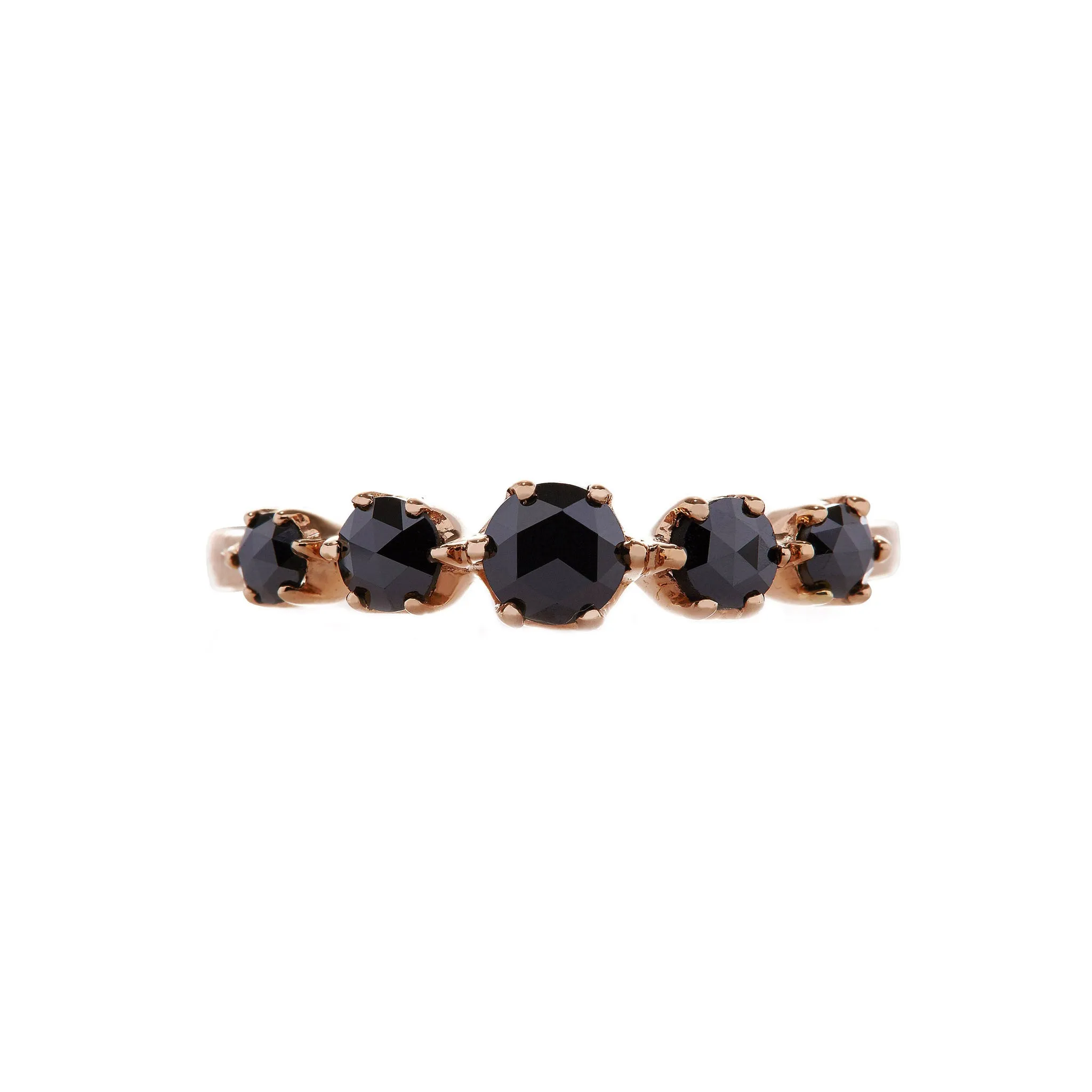 Giselle Black Rose Cut Diamond Ring