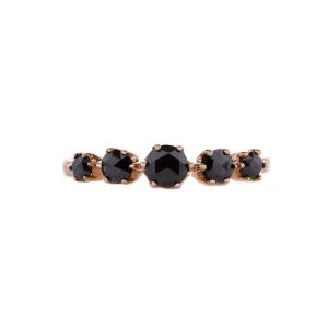 Giselle Black Rose Cut Diamond Ring