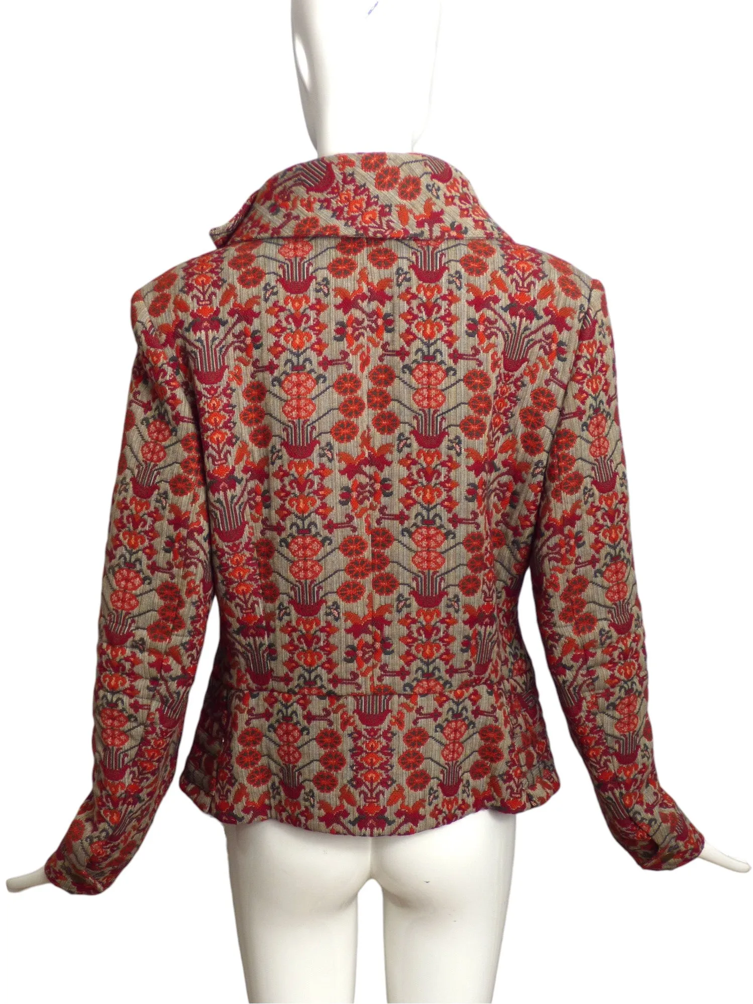 GIVENCHY- 2003 Multi Color Tapestry Jacket, Size 10