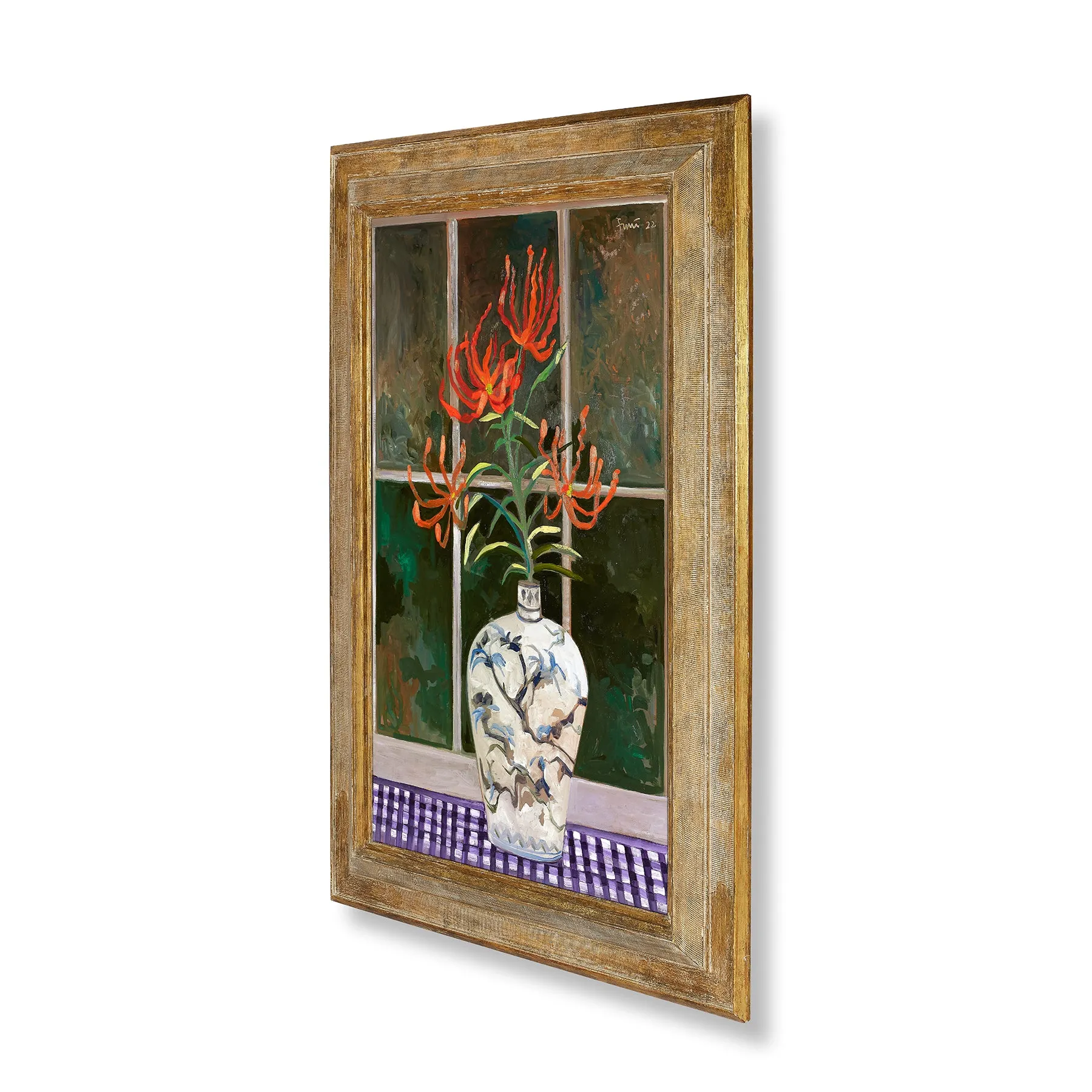 Gloriosa Lilies by John Funt, 2022 (49" x 35.5")