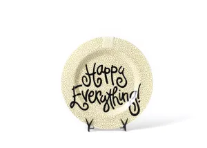Gold Small Dot Big Happy Everything Round Platter