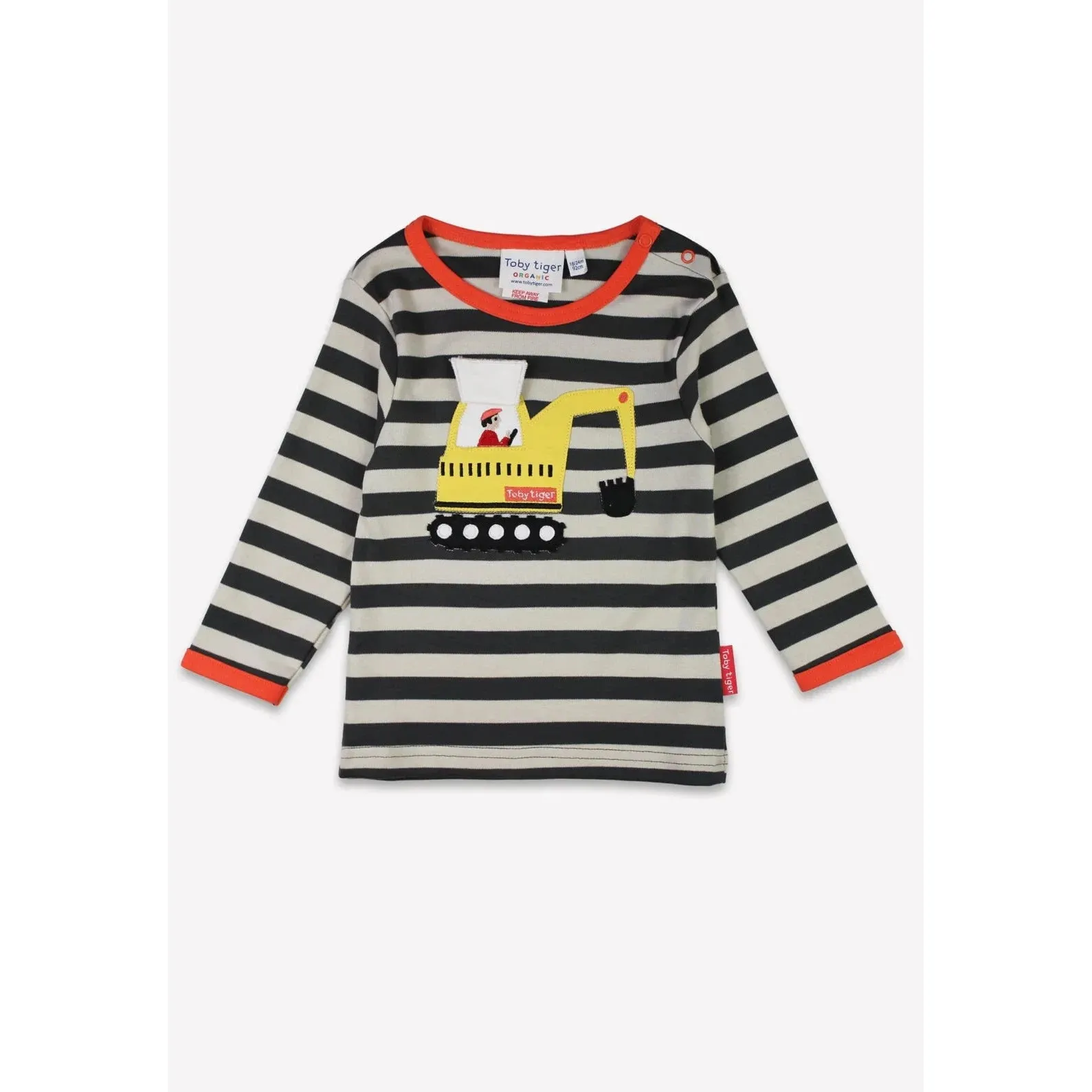 Grey Digger Applique Long Sleeve Shirt