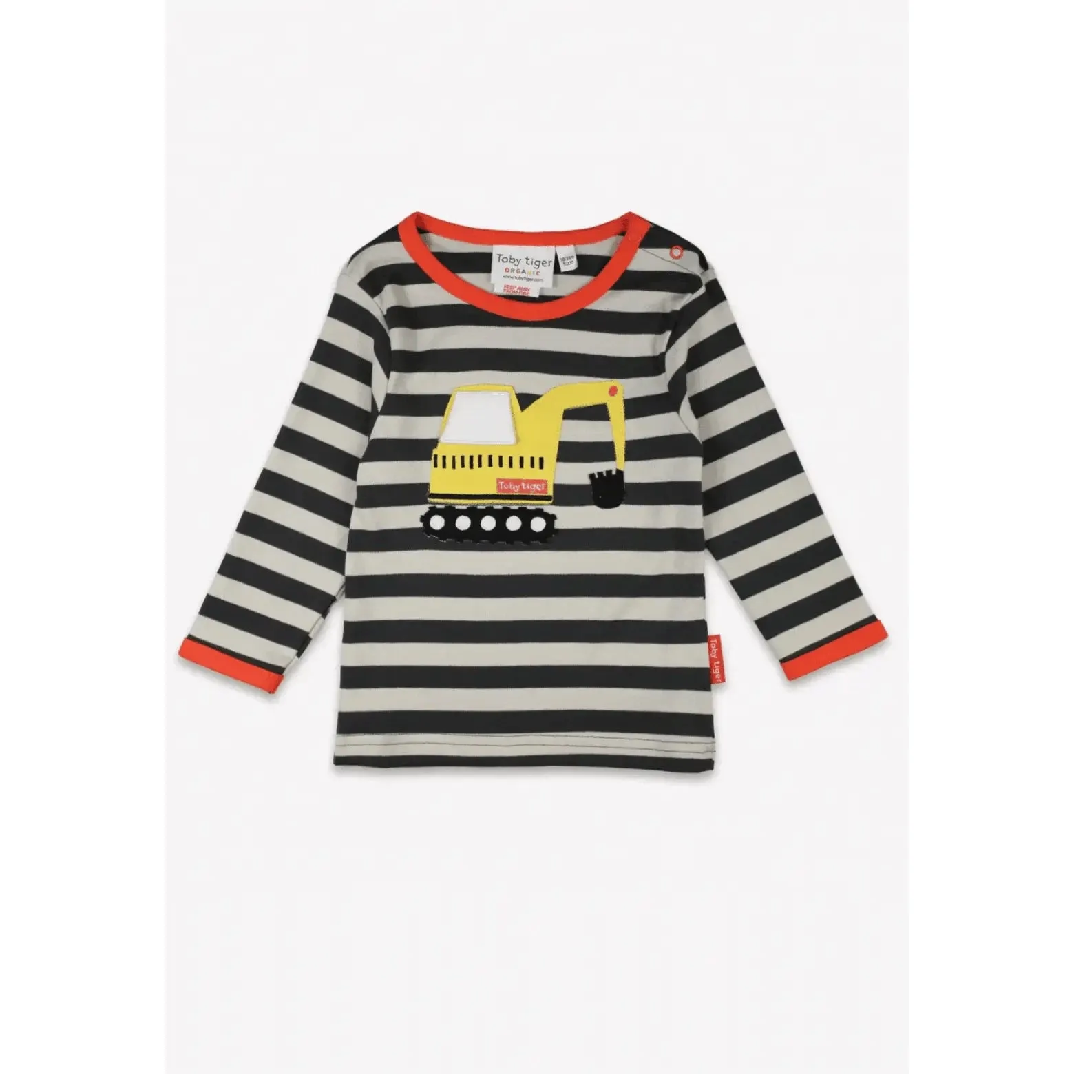 Grey Digger Applique Long Sleeve Shirt