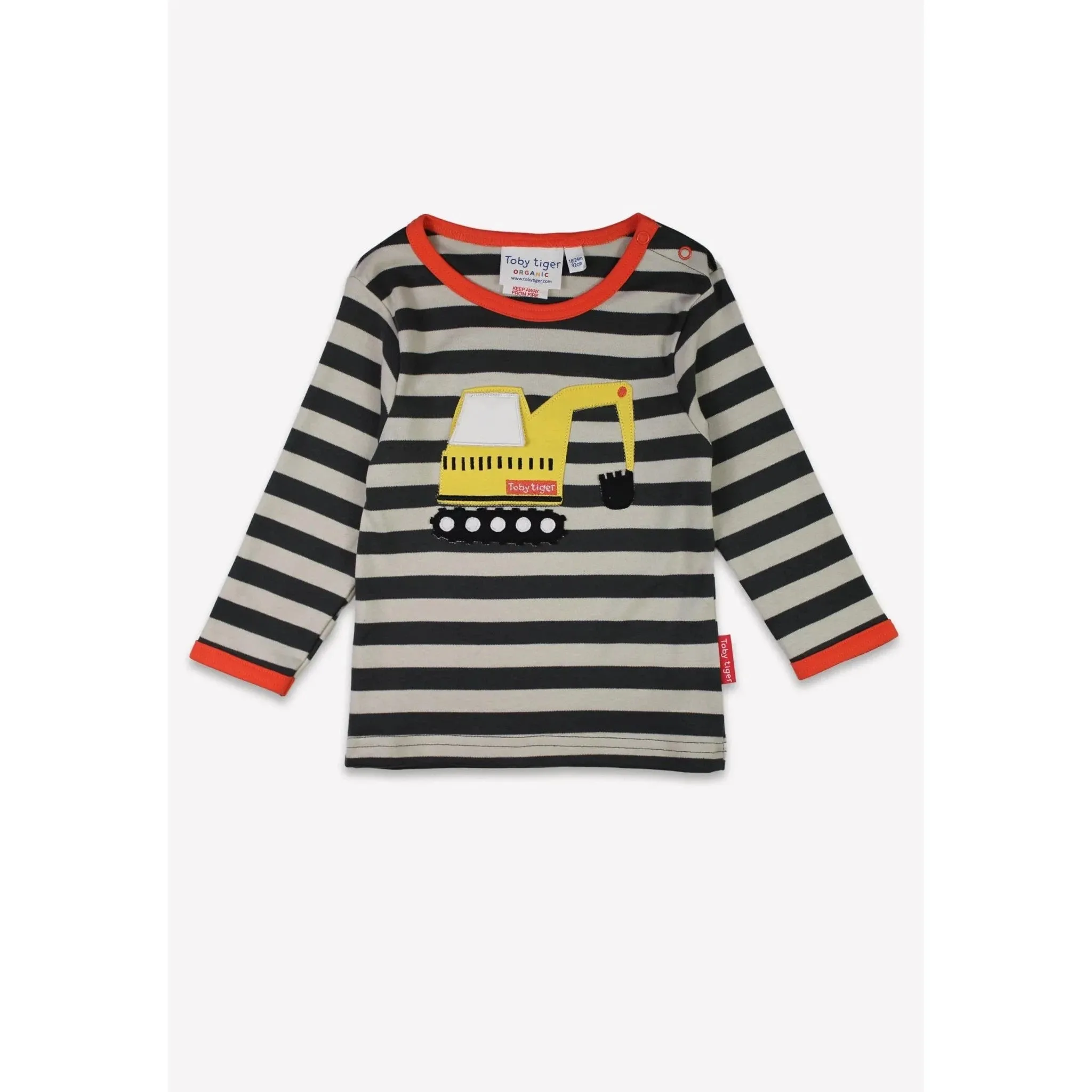 Grey Digger Applique Long Sleeve Shirt