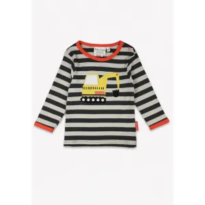 Grey Digger Applique Long Sleeve Shirt