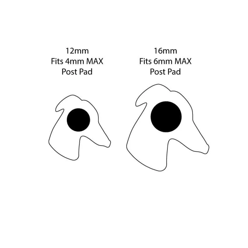 Greyhound Cameo - Mini Cuts - 10 Pairs
