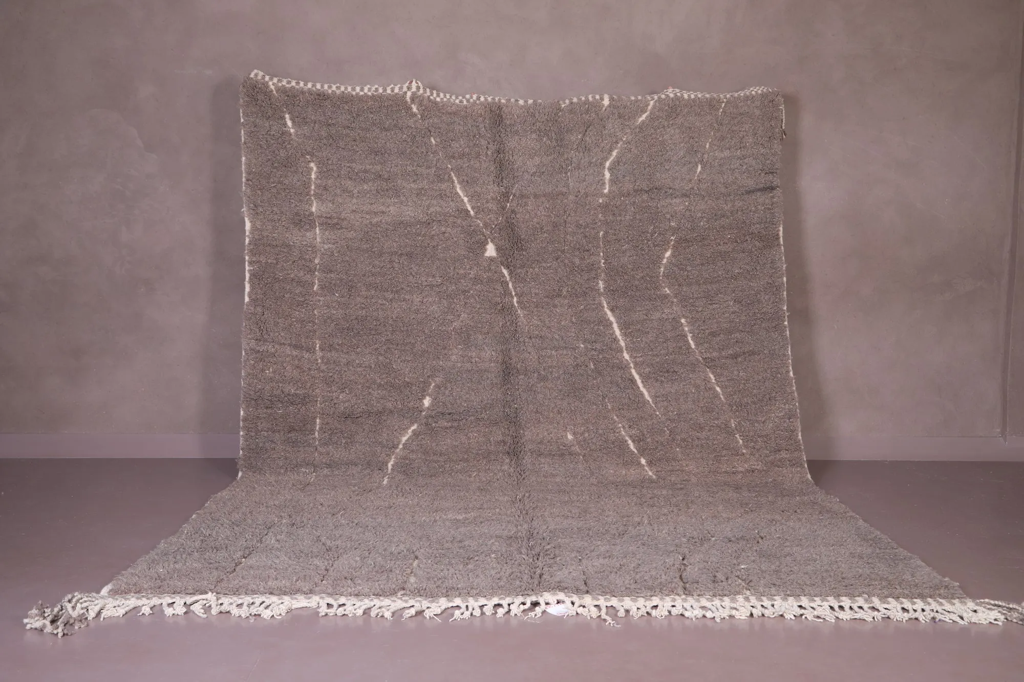 Hand knotted Beni ourain rug - Berber Moroccan Rug - Custom Rug