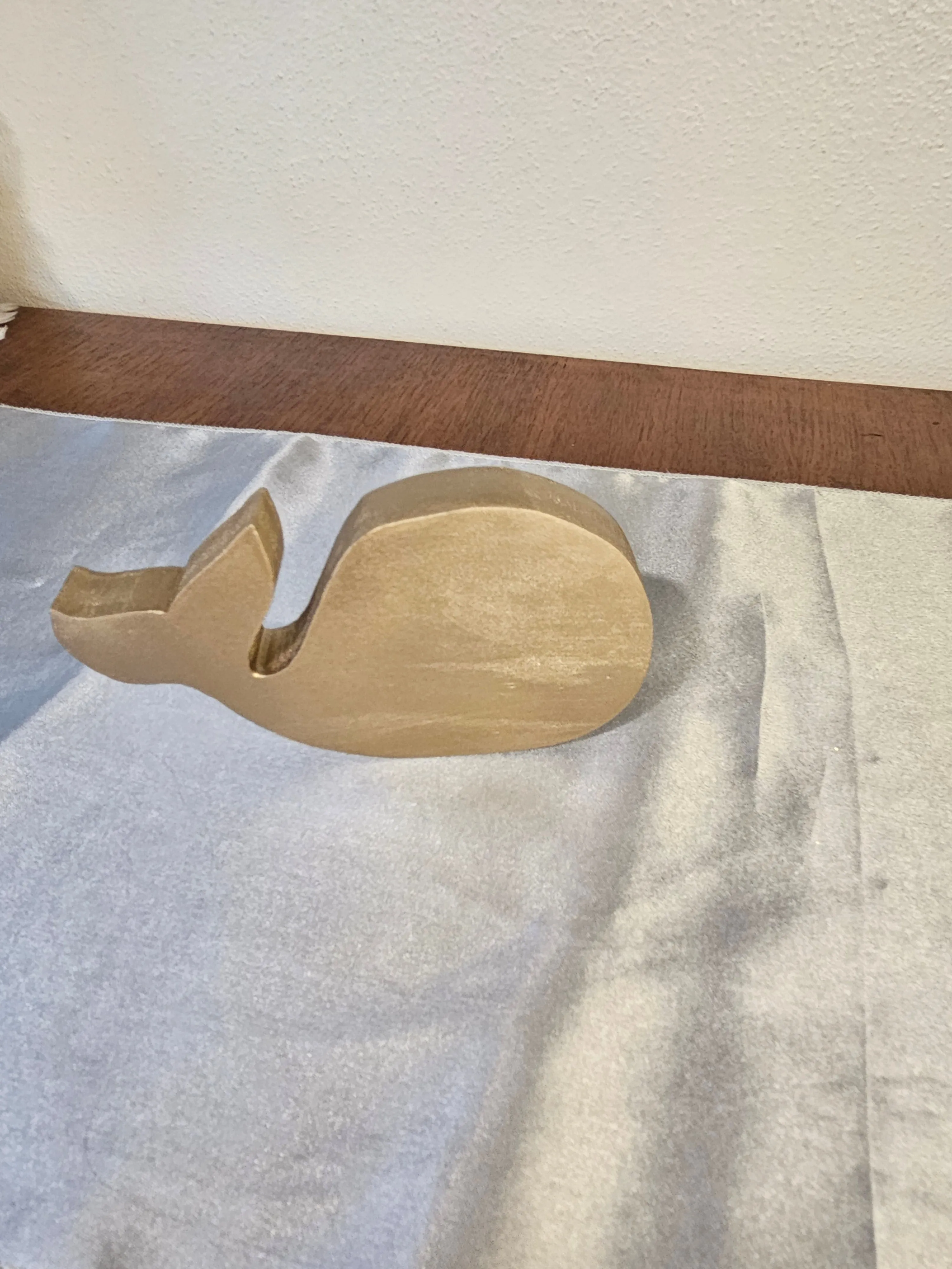 Handmade Chunky Ocean Whale Wood and Resin Decorative Figurine Multiple Colors