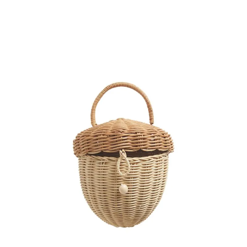 Handwoven Rattan - Acorn Bag
