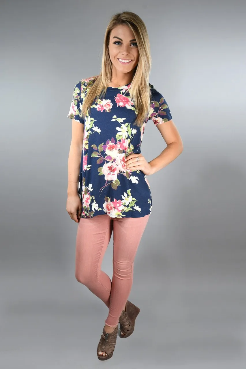 Here Comes the Fun Short Sleeve ~ Navy