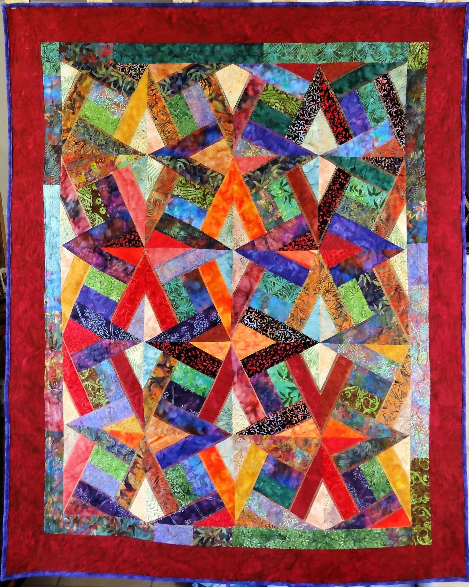 Interlaced Diamonds Lap Quilt