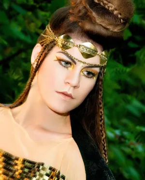 Isis • Gold Cascade Chain Headdress