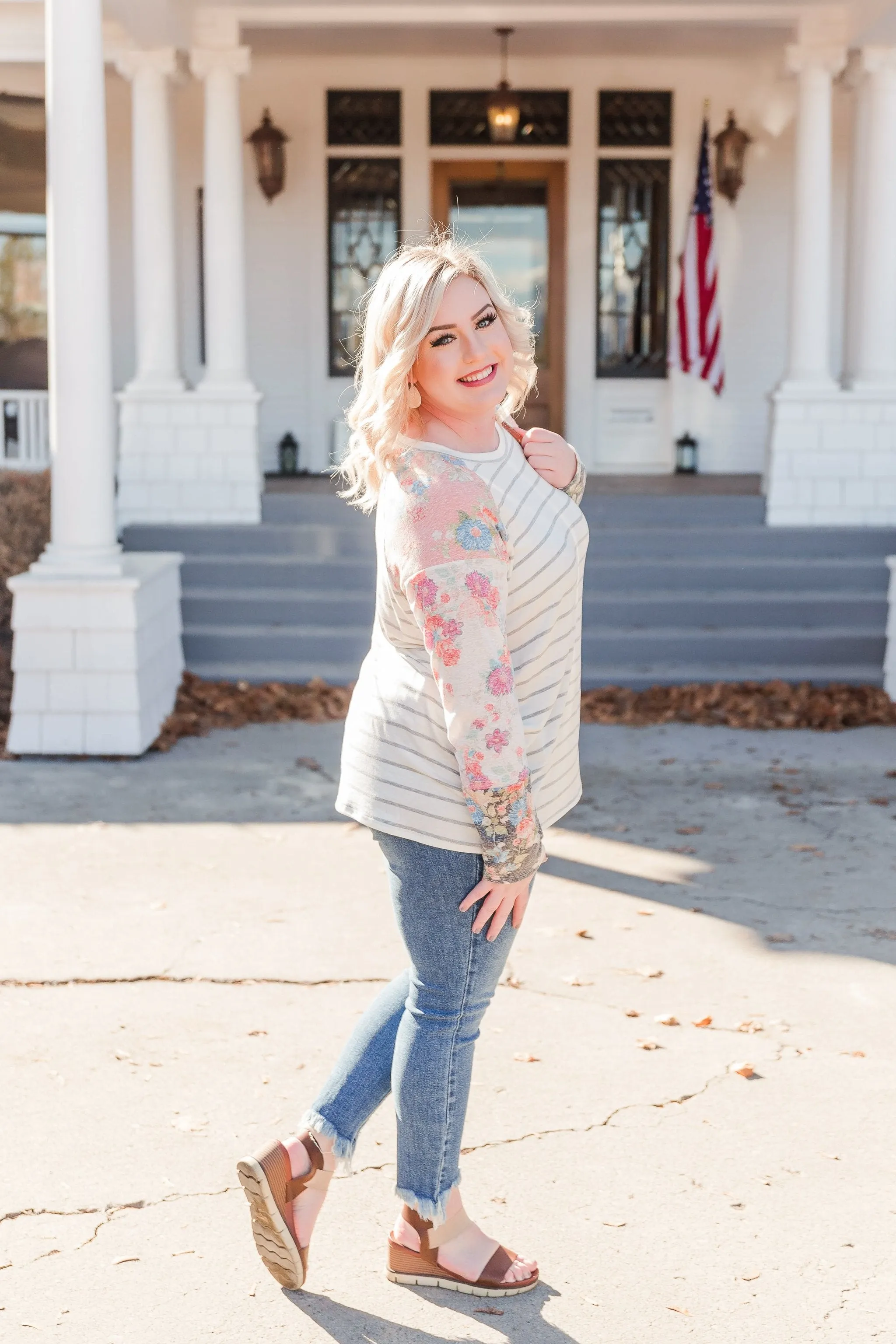 It's A Spring Thing Striped Top
