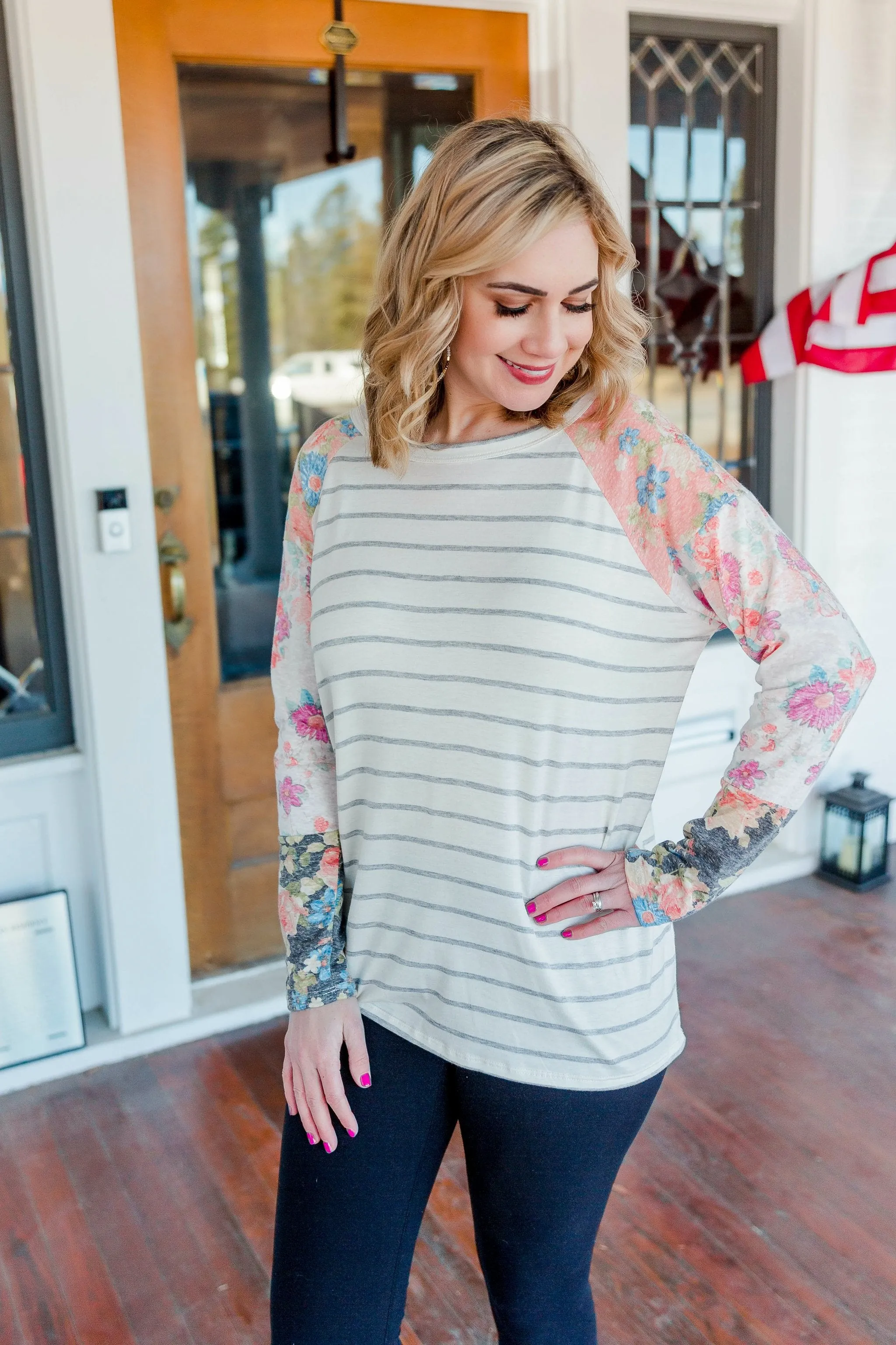 It's A Spring Thing Striped Top