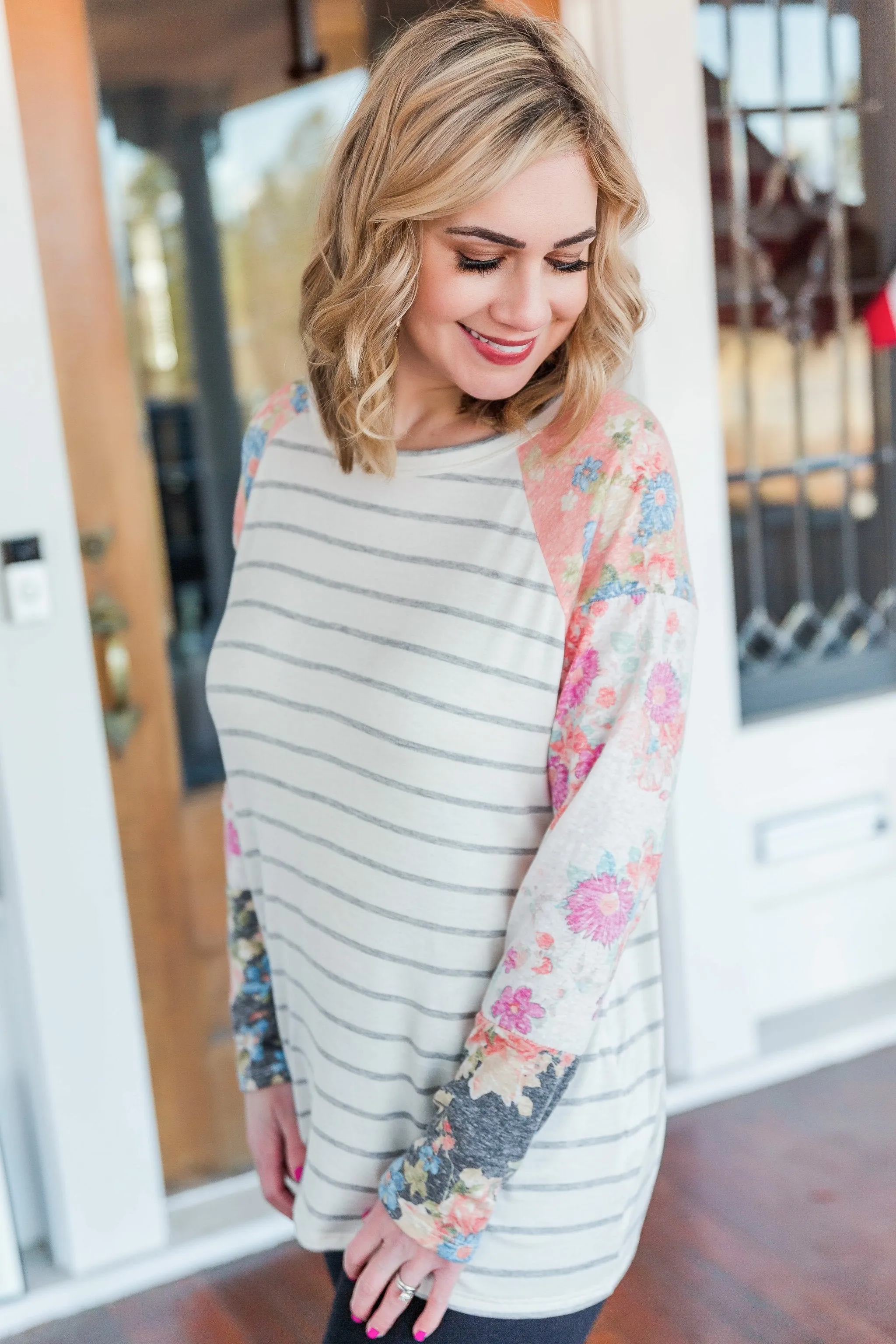 It's A Spring Thing Striped Top