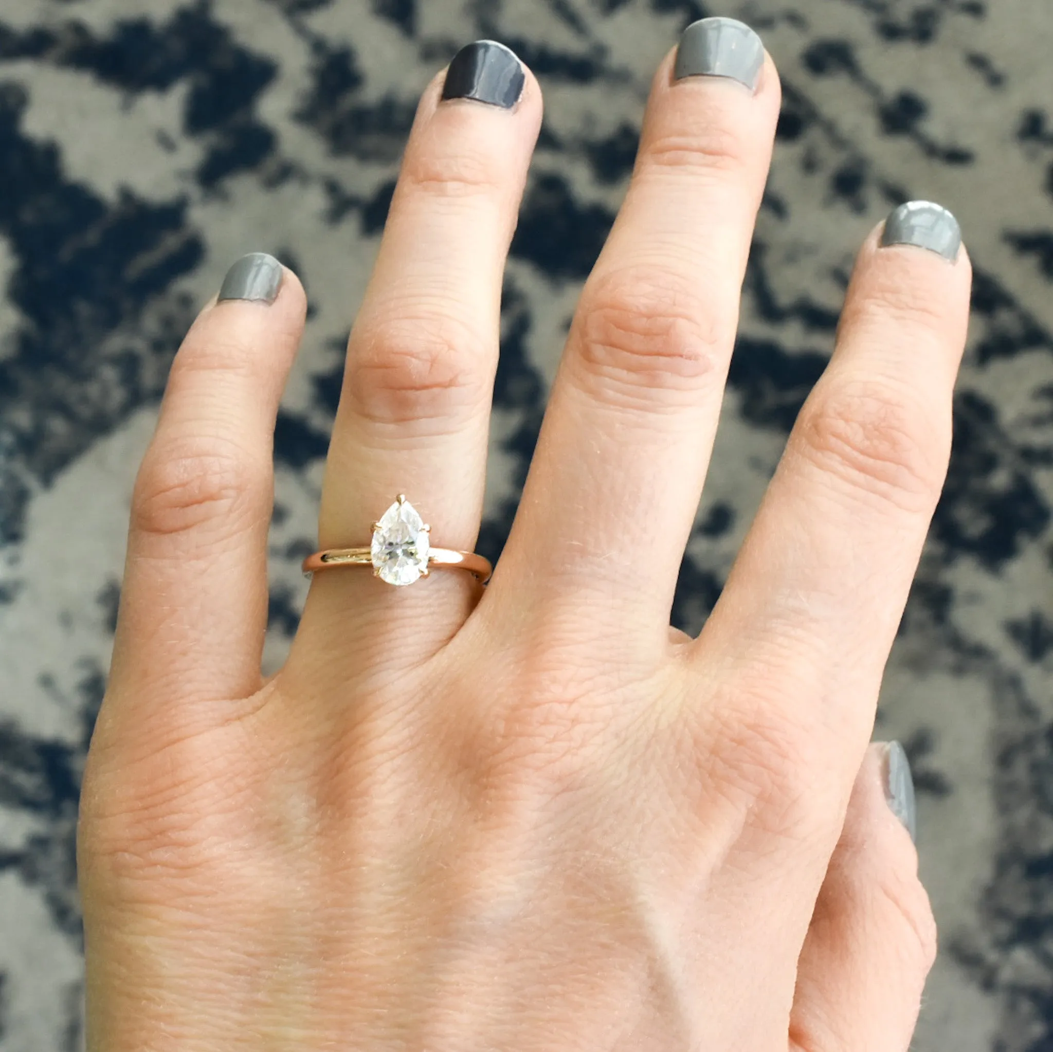 Jenny Pear Cut Engagement Ring (5 prongs)