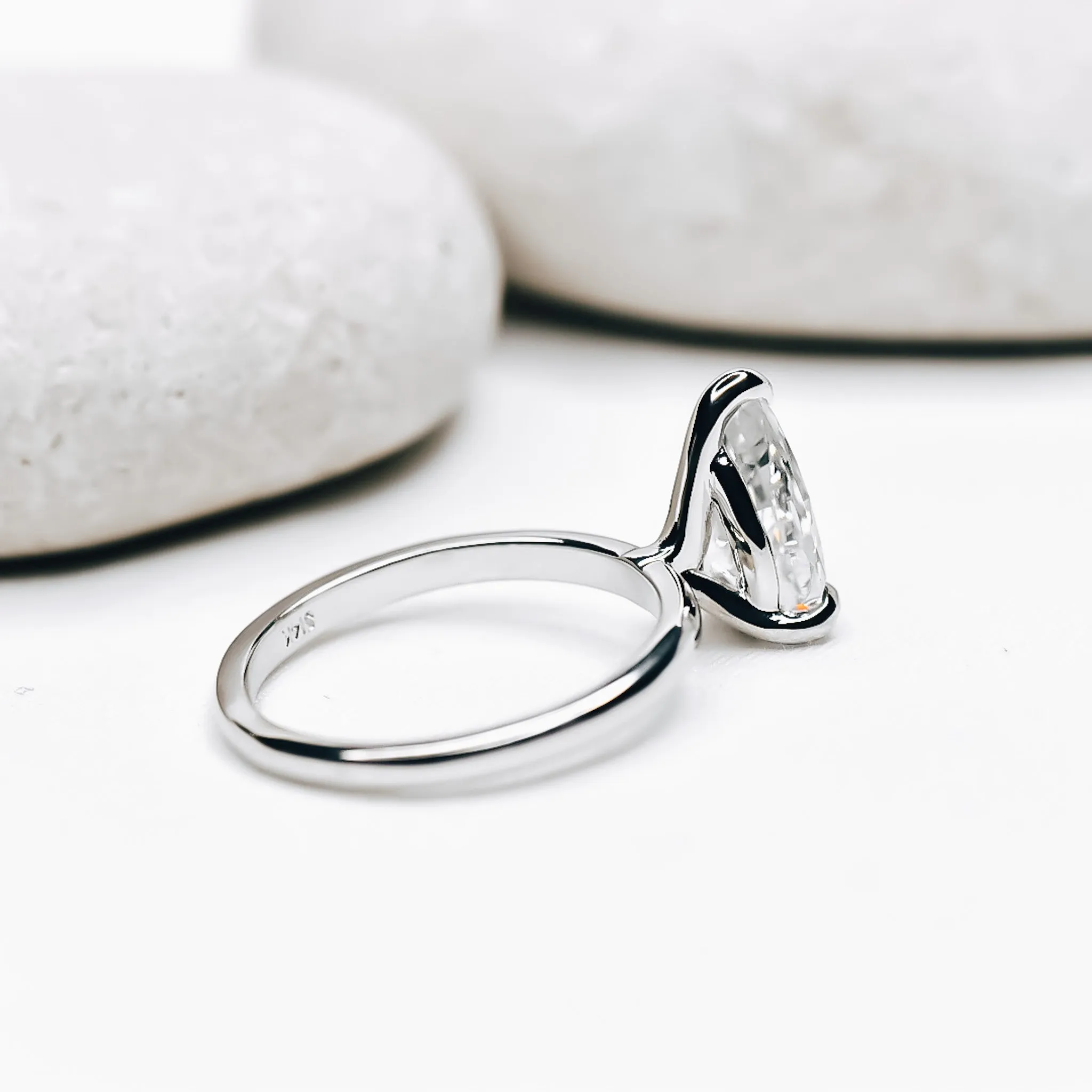 Jenny Pear Cut Moissanite Engagement Ring