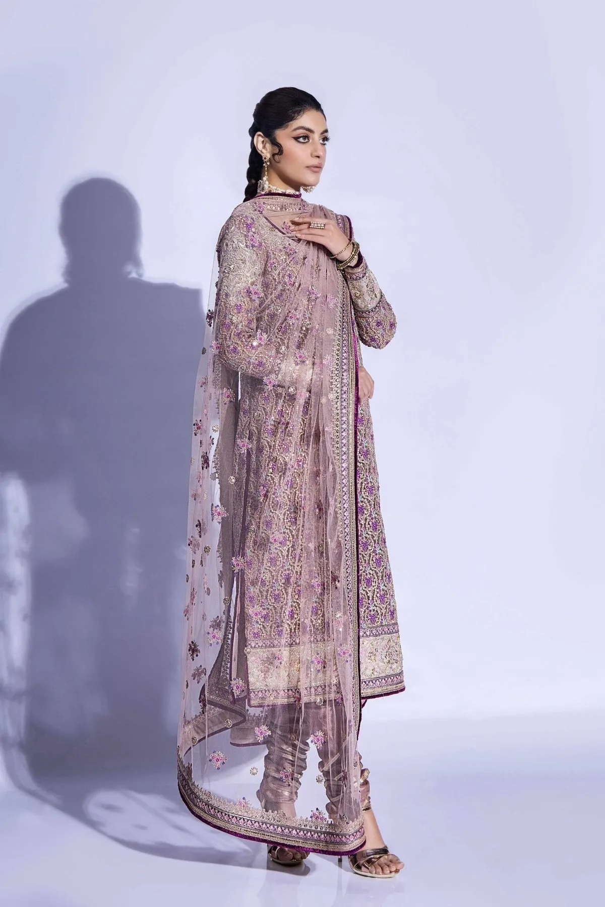 Kameez Churidar and Dupatta Pakistani Wedding Dress