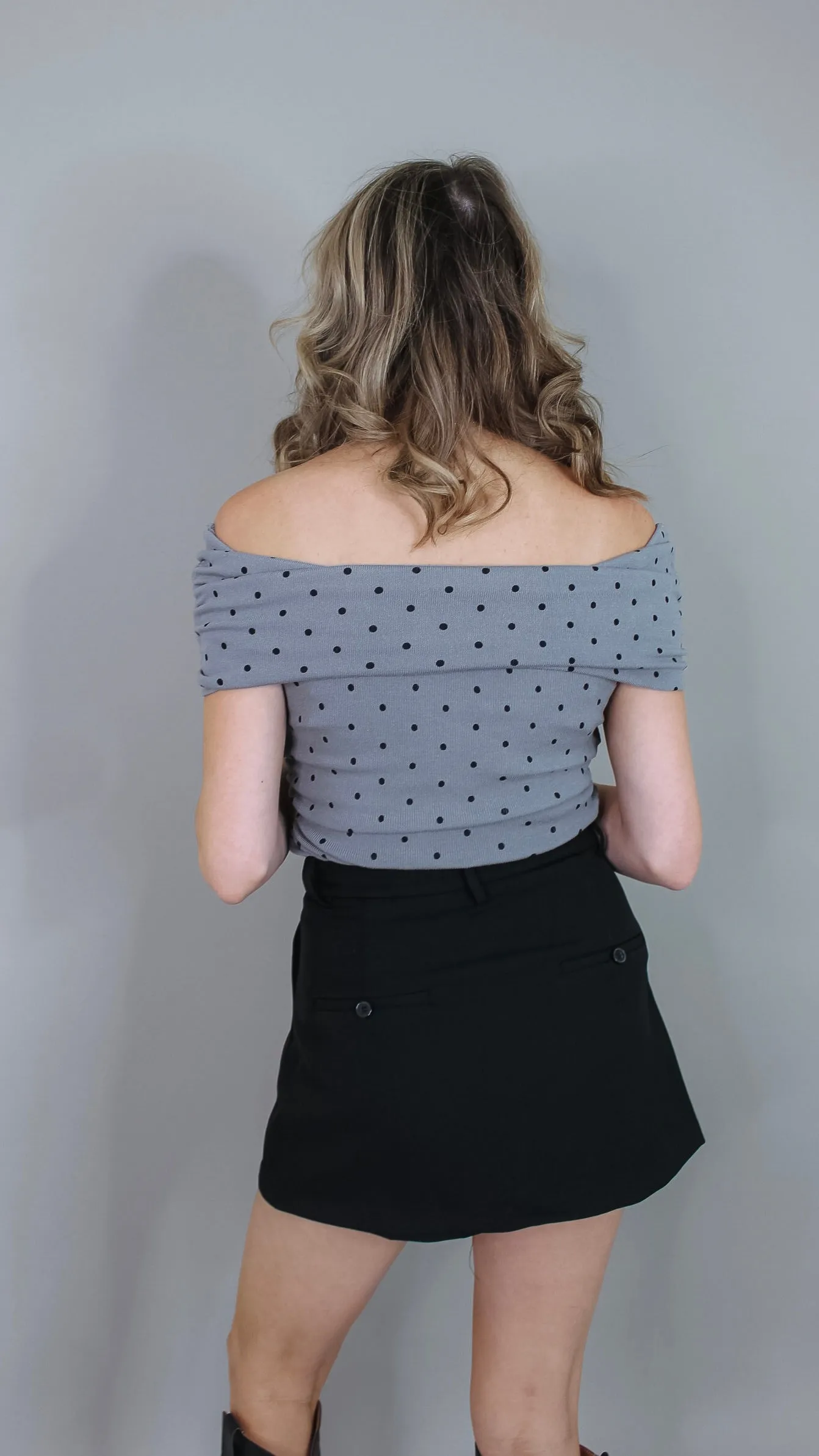 Kelsie Polka-dot Top