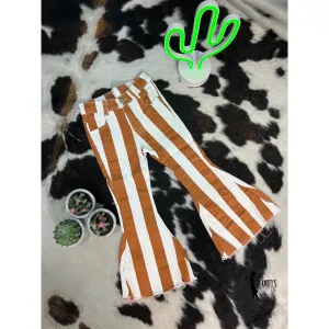 Kids striped bell bottoms
