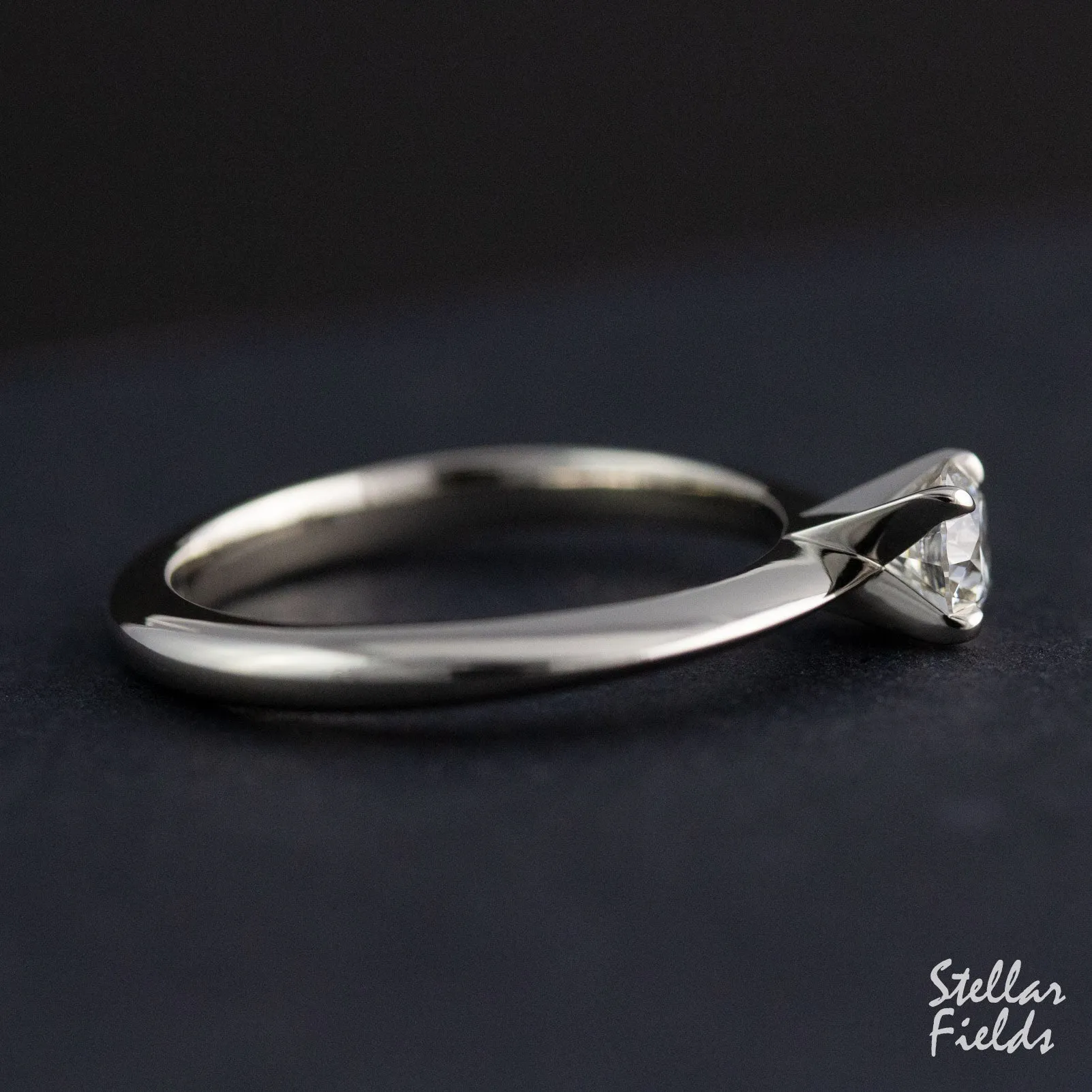 Lab Diamond Solitaire Prong Engagement Ring