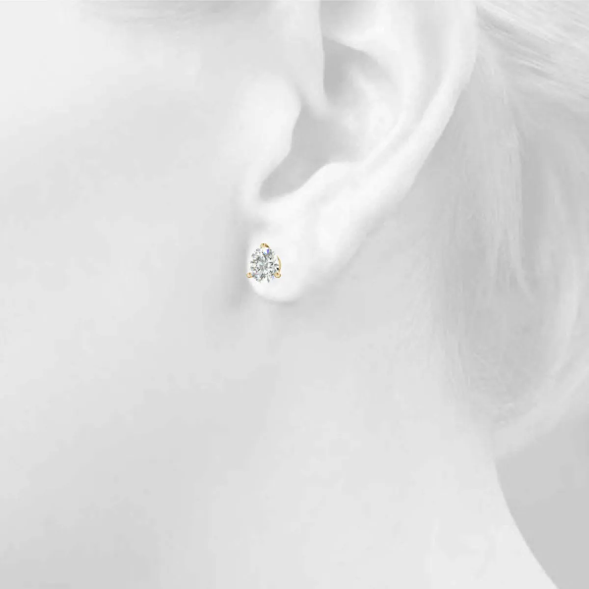 Lab Grown Diamond Martini Stud Earrings