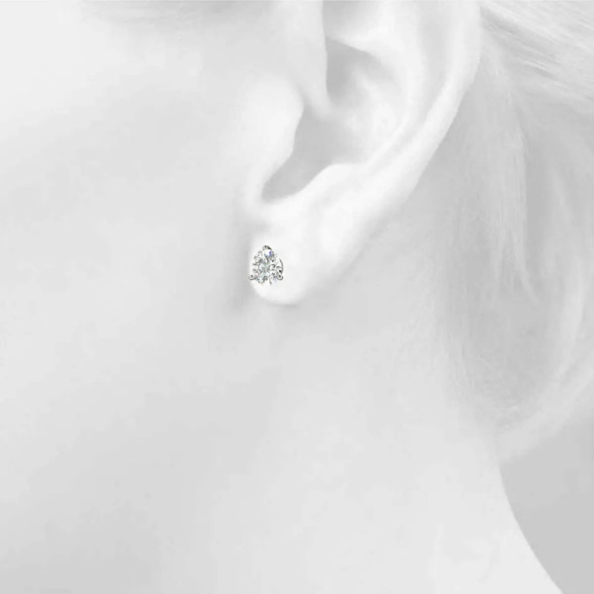 Lab Grown Diamond Martini Stud Earrings