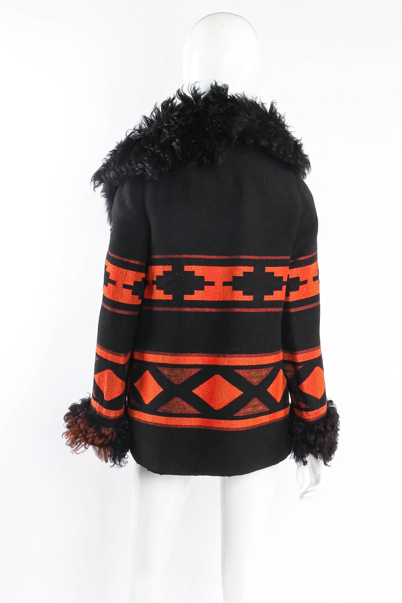 Lamb Collar Blanket Jacket