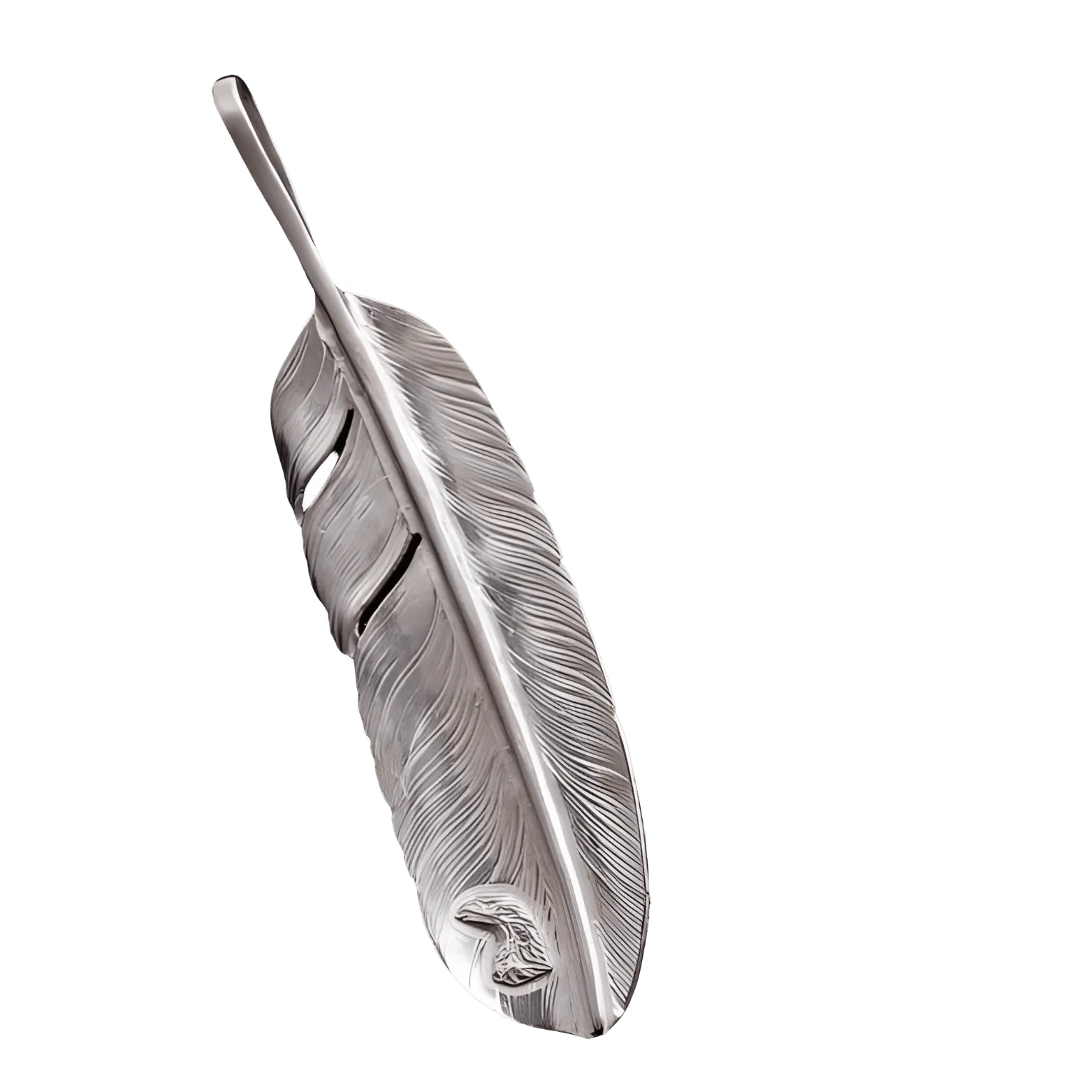 Larry Smith Goro Style Plain Feather Pendant