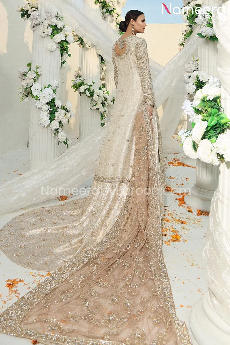 Latest Bridal Lehenga Kameez Dress in Gold Color #BS522