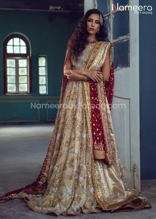 Latest Lehenga Choli Pakistani Bridal Dress Online #BS30