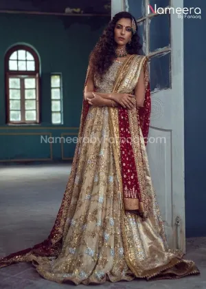Latest Lehenga Choli Pakistani Bridal Dress Online #BS30