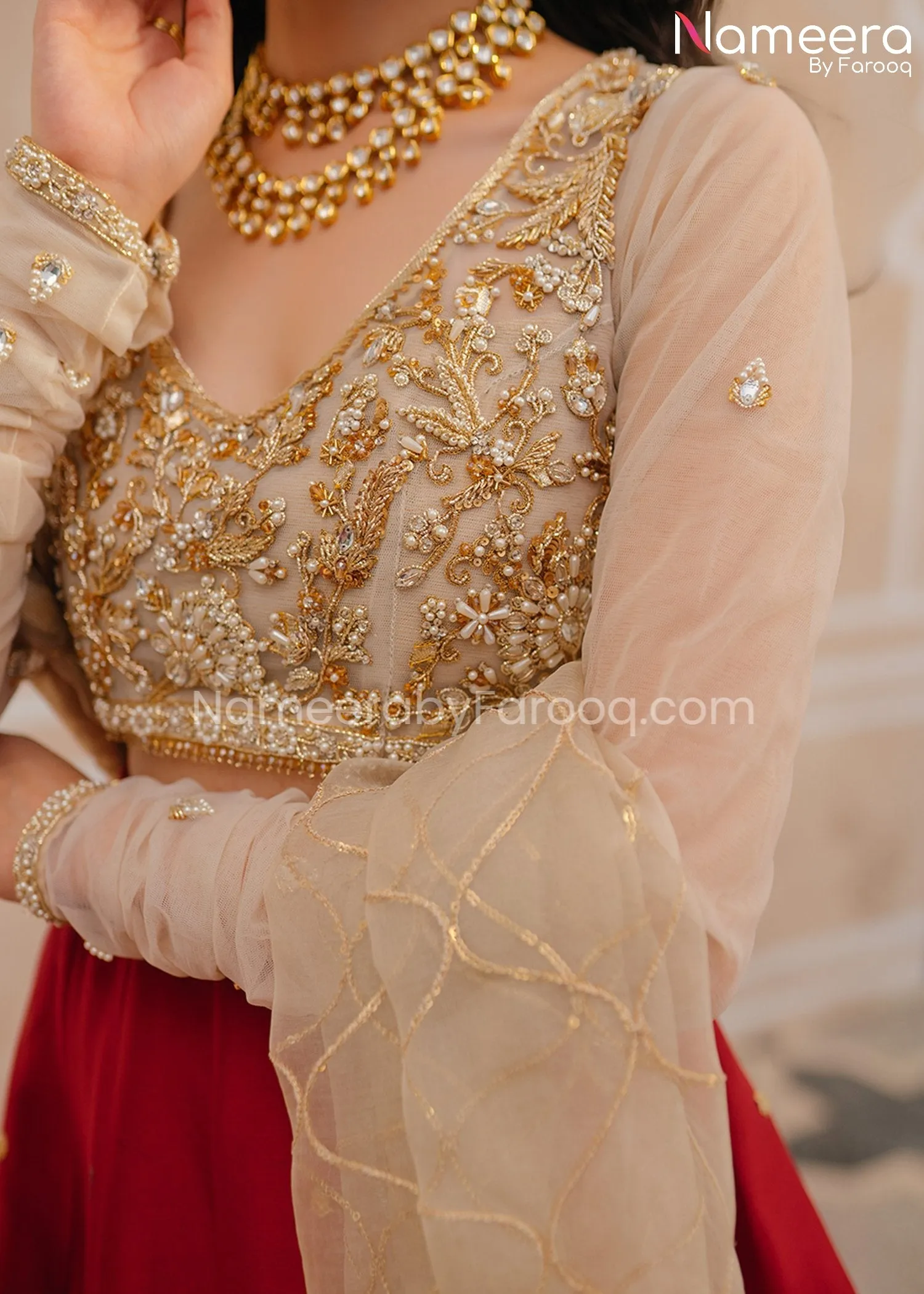 Lehenga Choli Dupatta for Traditional Bride #BS508