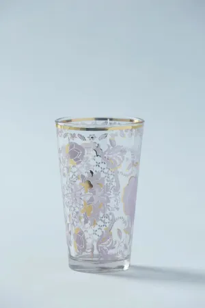 Lilac Tapestry Tall Glass Set of 4