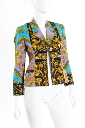 Lion Brocade Print Blazer
