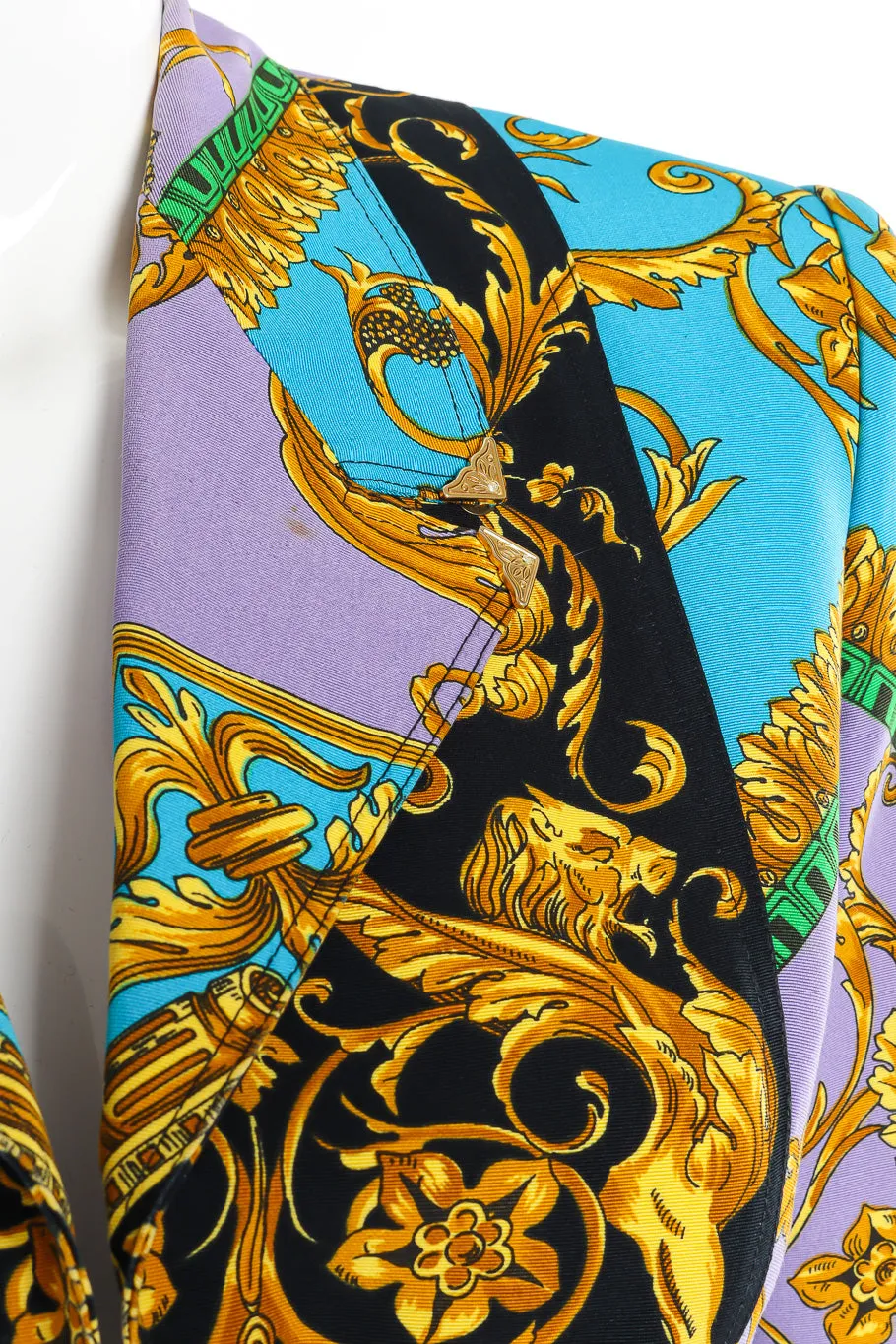Lion Brocade Print Blazer